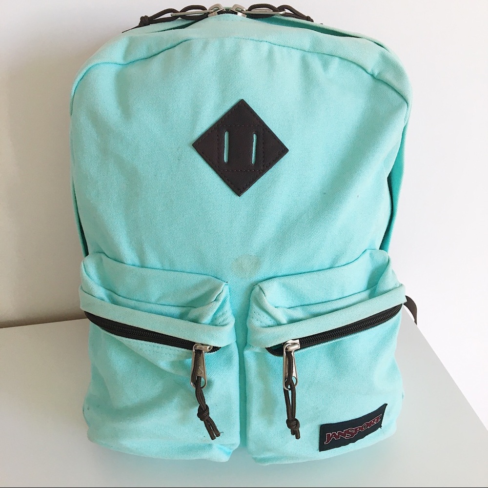 Aqua Blue Jansport Backpack